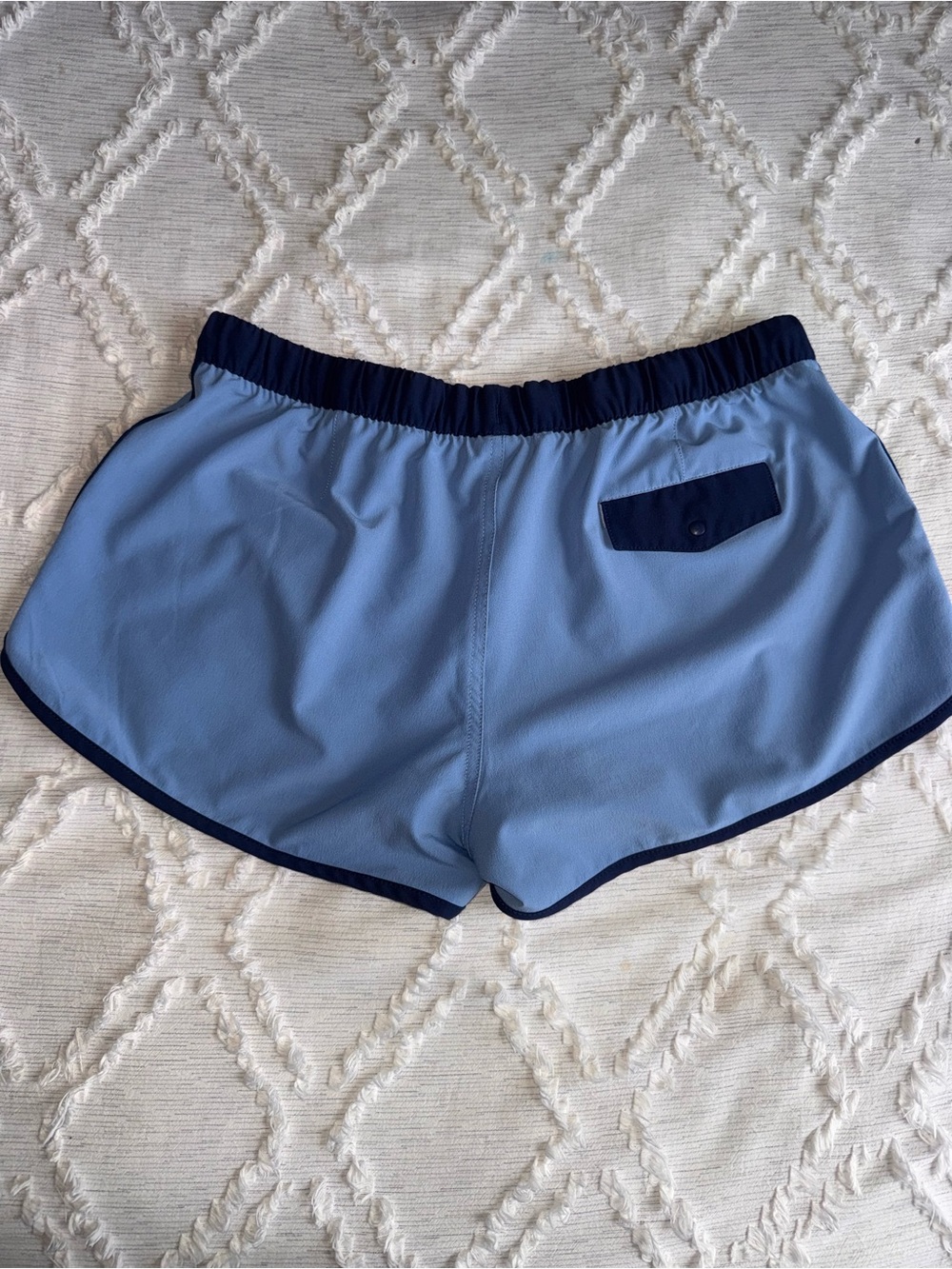 Vintage Y2K Patagonia Women’s Surf / Swim Shorts – Powder Blue & Navy – L - Picture 8 of 12
